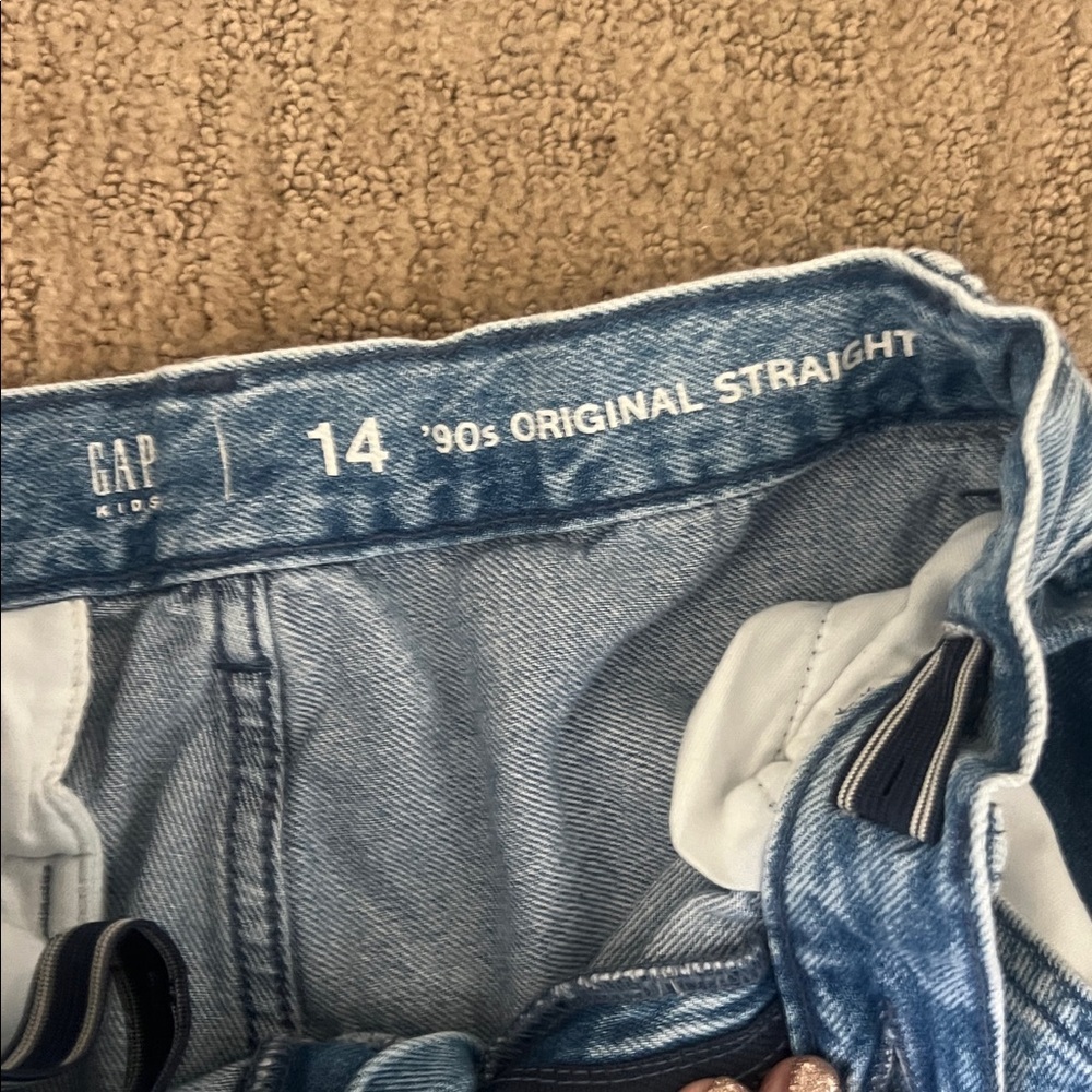 GAP Boys Light Blue Cargo Pants- 14 - Picture 3 of 5